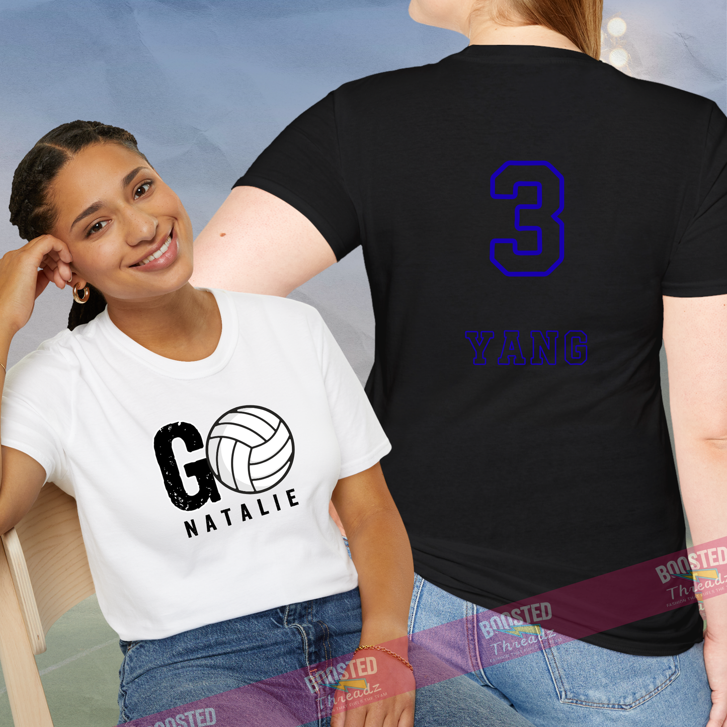 Custom Team Pride Tee – Personalized with Mascot, Name & Player Number (C5)