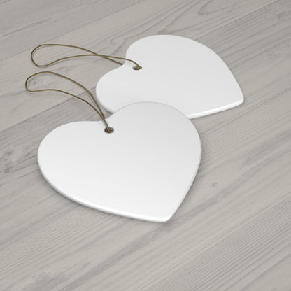 (15C)Blank White Star Ceramic Ornament