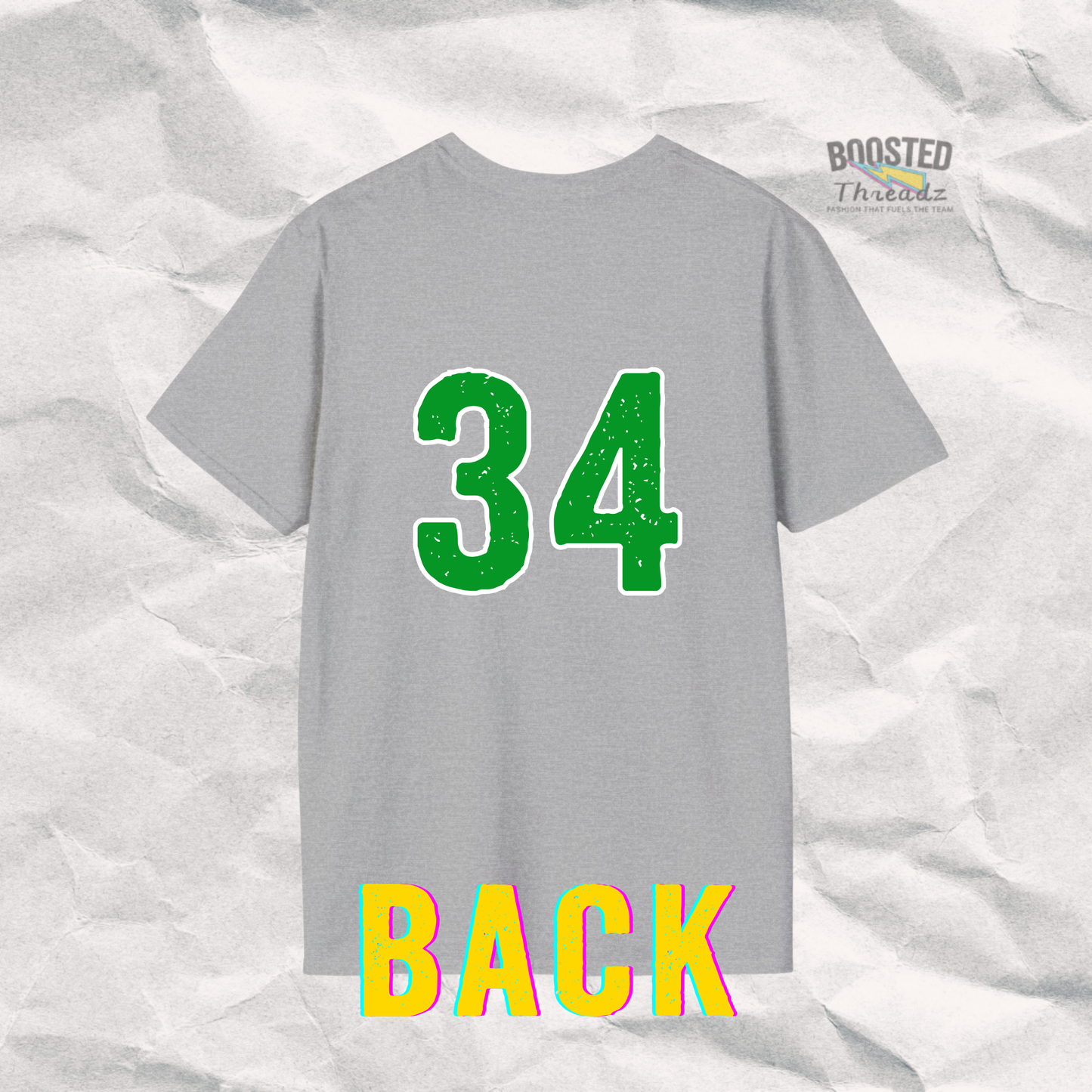 Custom Player Number Tee Front &Back (C1)