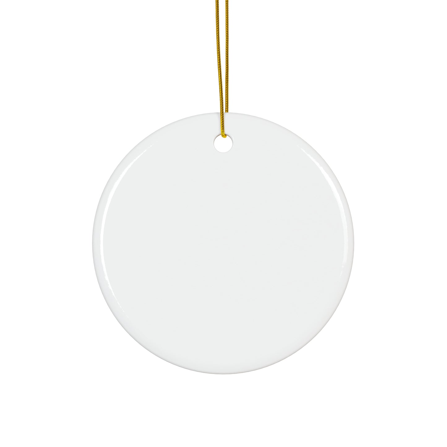 (15C)Blank White Star Ceramic Ornament