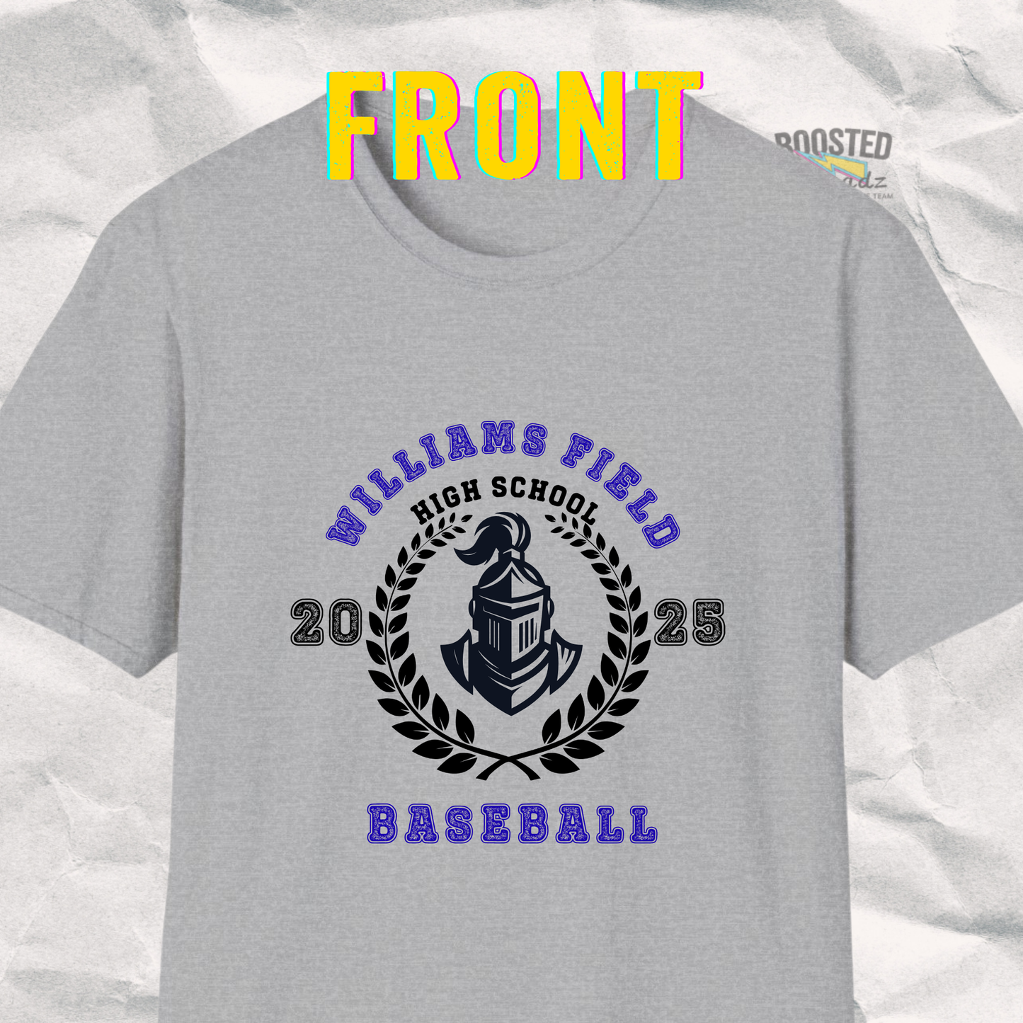 Custom School Spirit Tee – Personalized Front & Back (C4)
