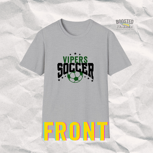 Custom Team Spirit Tee – Personalized with Name, Number & School Colors (C6)