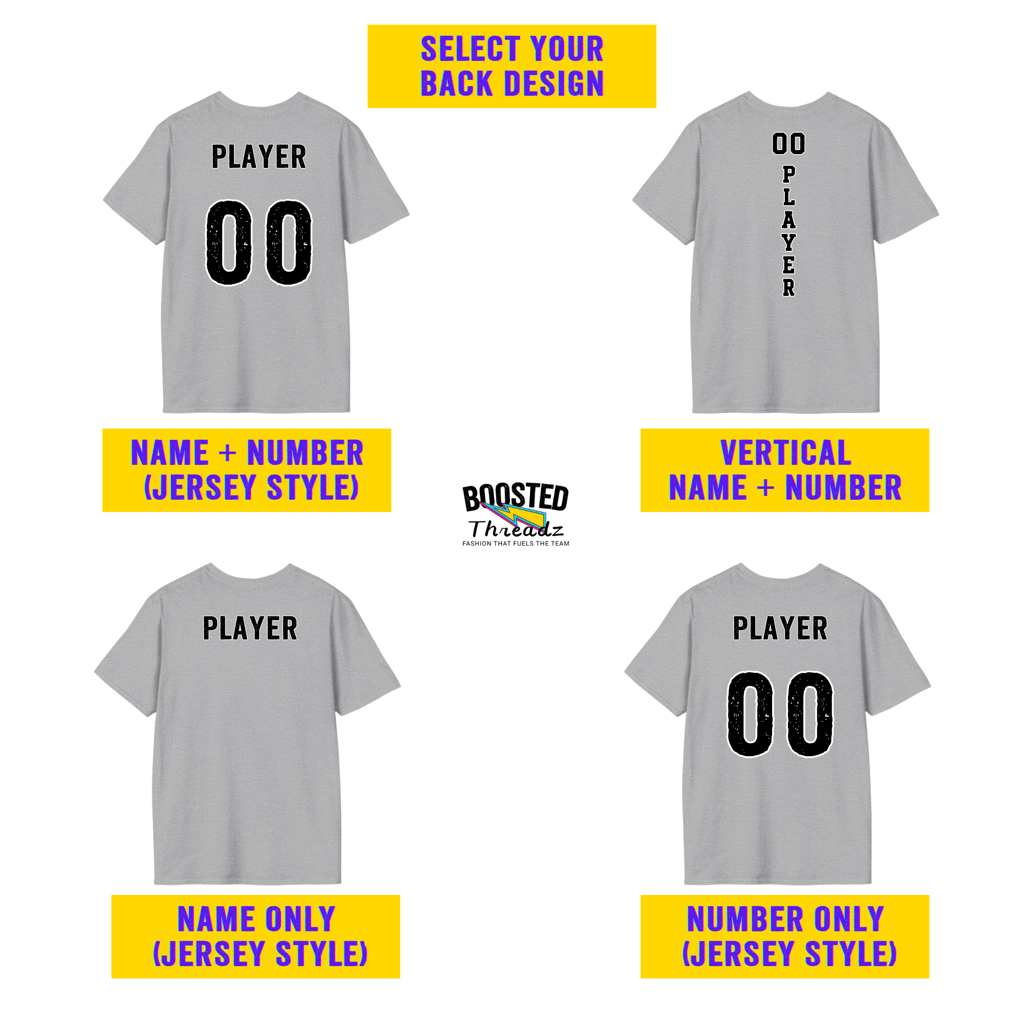 1 grey tshirt back Game Day Volleyball T-Shirt — "Game Day" Graphic Tee for Players & Fans - Image 3
