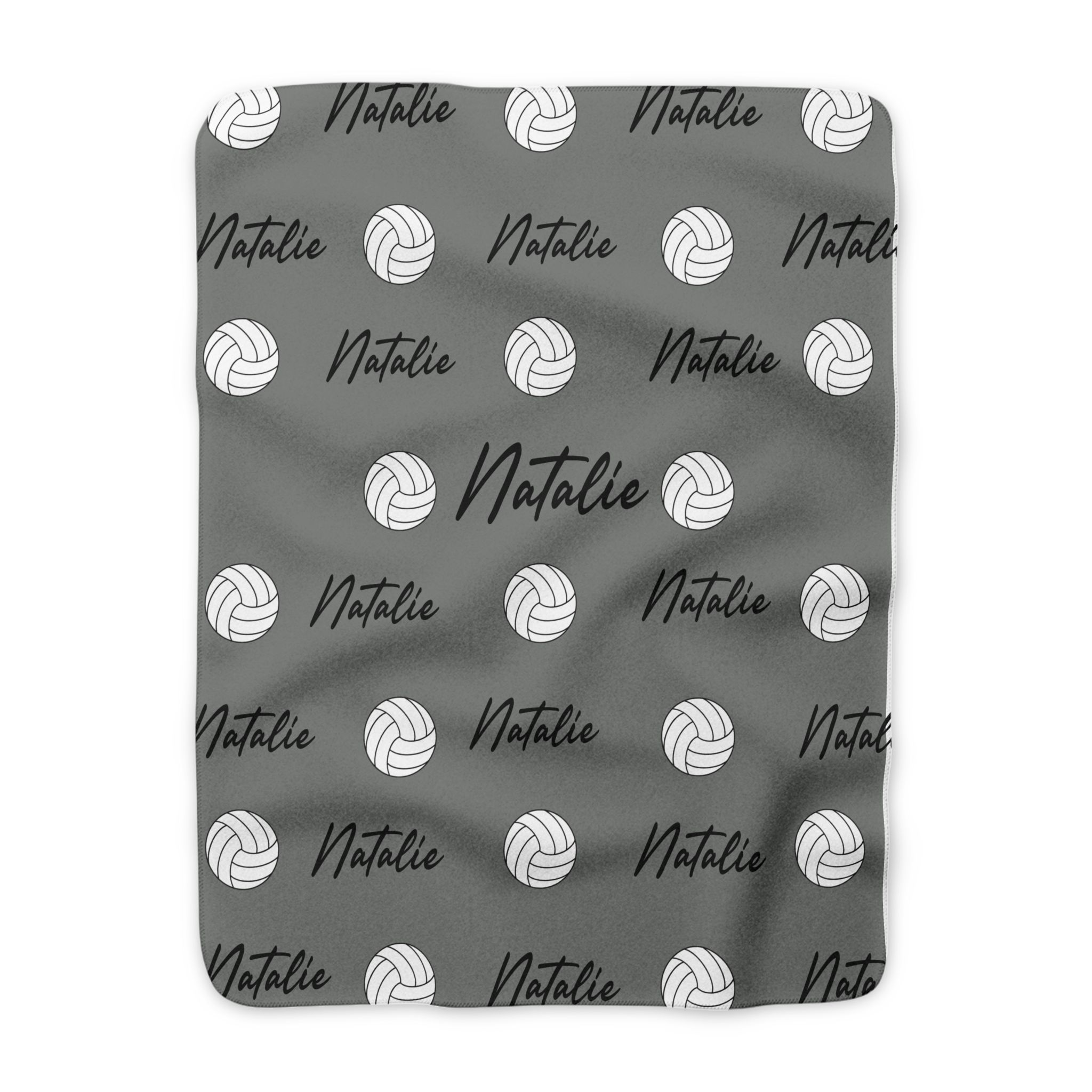 1145530791087310405_2048.jpeg Volleyball Vibez Sherpa Blanket — Custom Name Personalized
