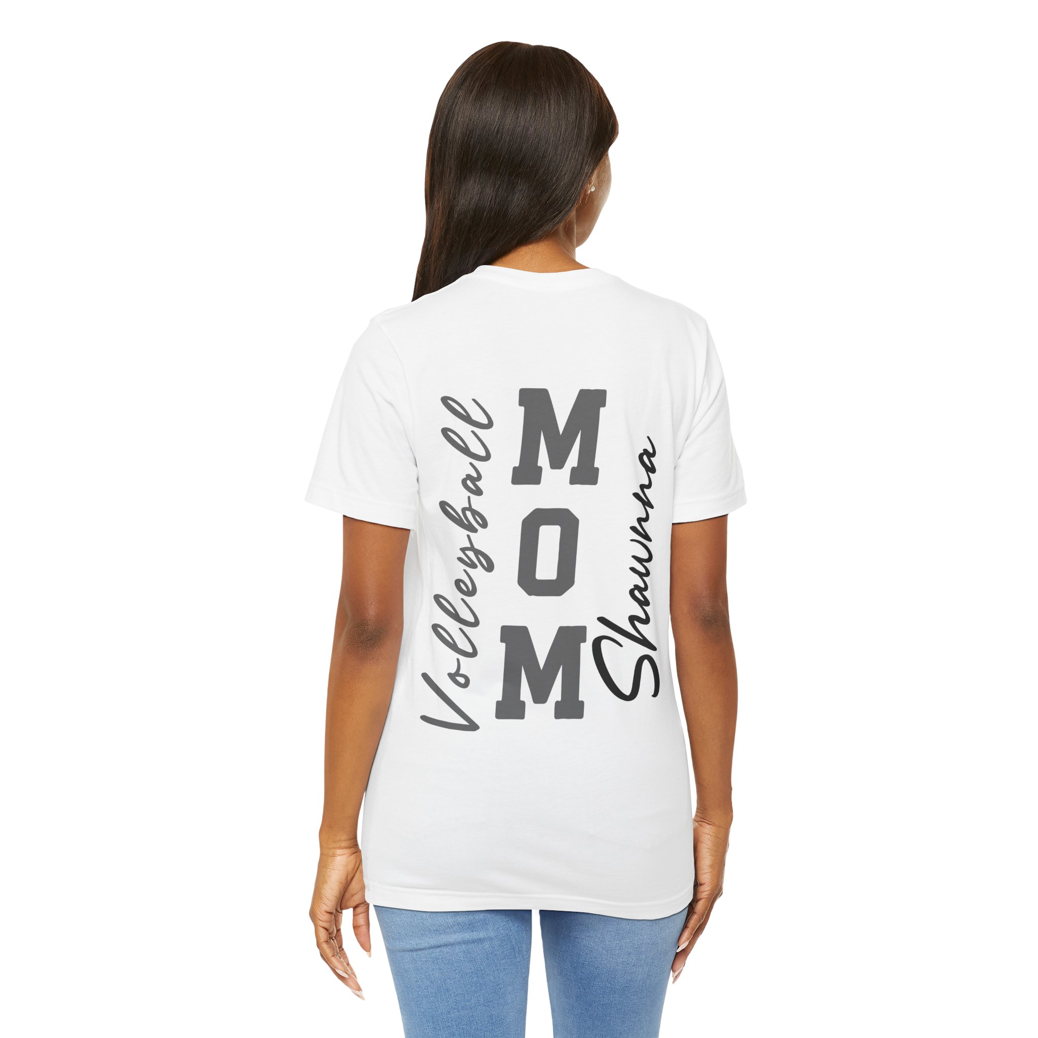 15579642876461327332_2048.jpeg Volleyball Mom Tee l Custom Player Name & Number - Image 2