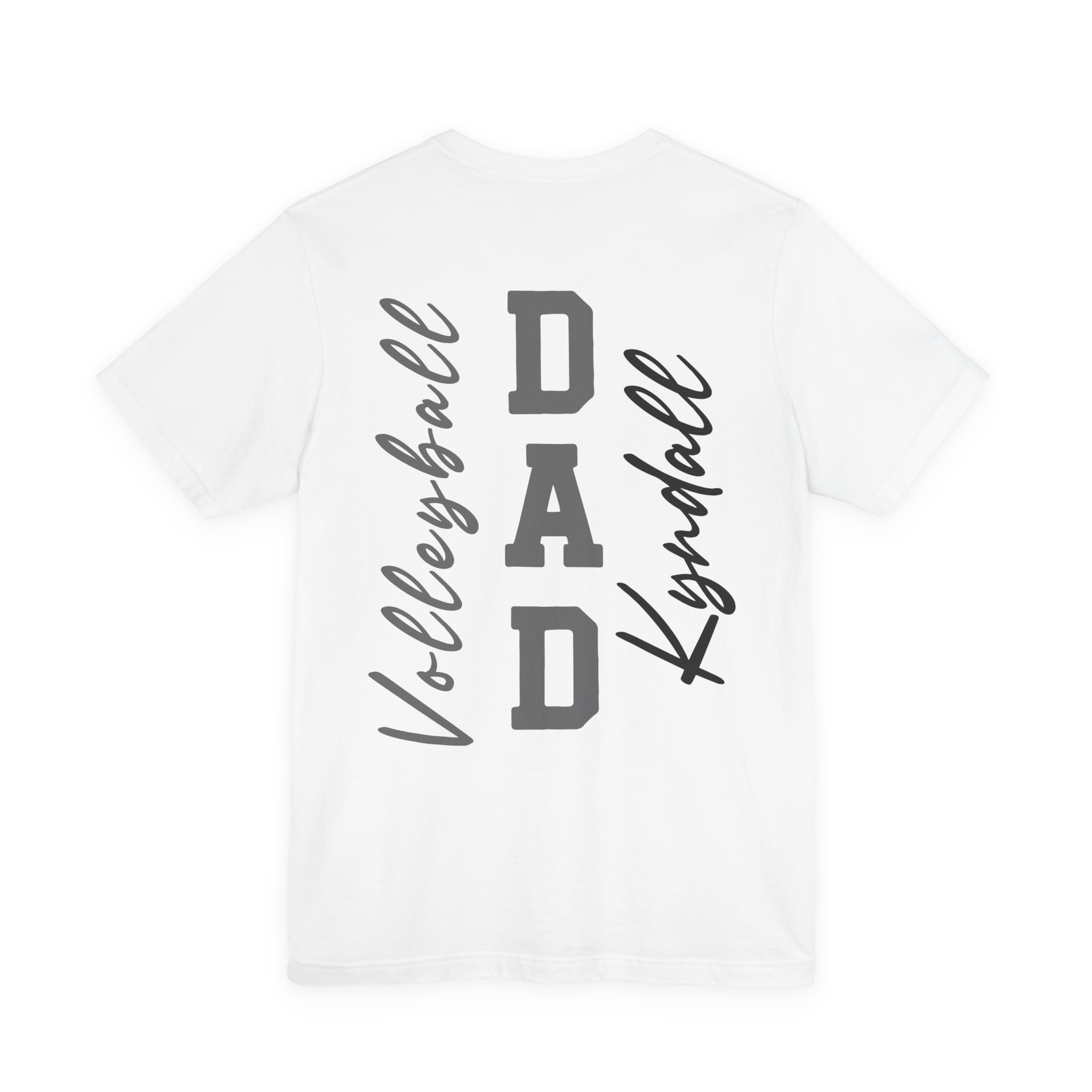 2596549180279969934_2048.jpeg Volleyball Dad Tee l Custom Player Name & Number - Image 2