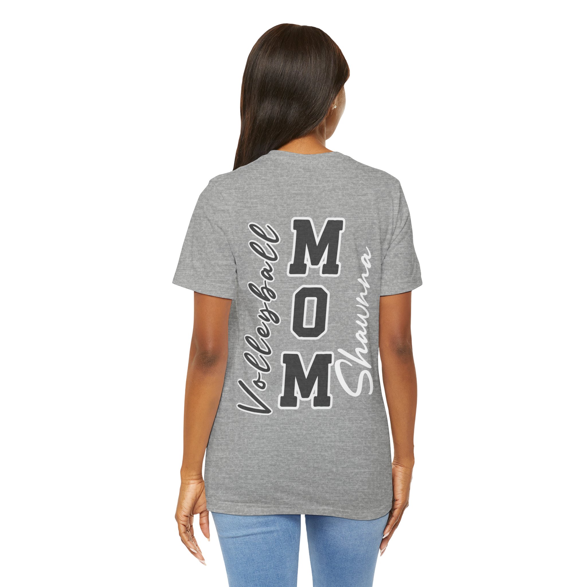 5407124959750929867_2048.jpeg Volleyball Mom Tee l Custom Player Name & Number - Image 6