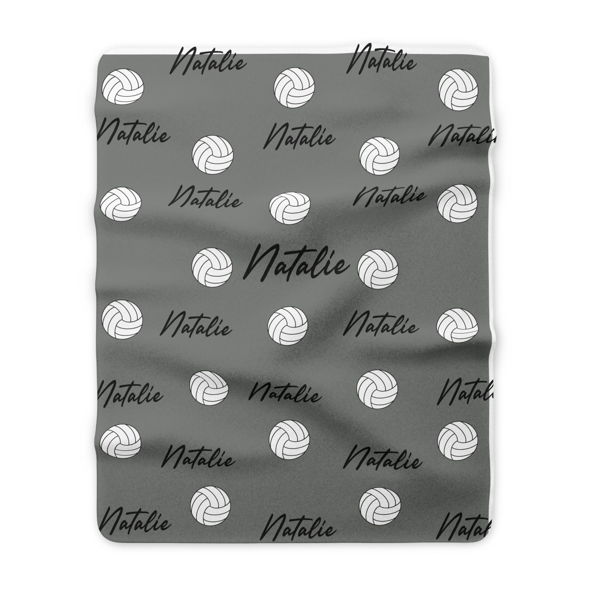 6507829732954221665_2048.jpeg Volleyball Vibez Sherpa Blanket — Custom Name Personalized - Image 2